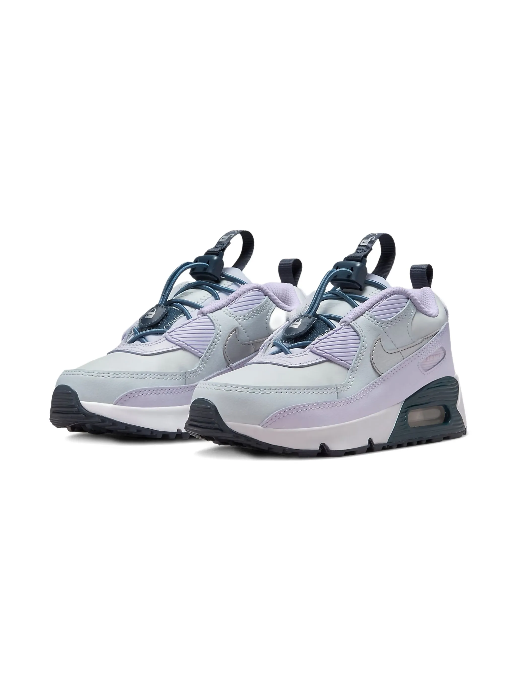 Кроссовки Air Max 90 Pure Platinum/Violet Frost Nike Kids, фиолетовый — фото 2