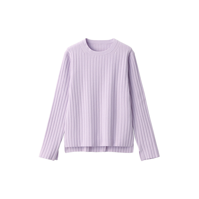 

Свитер женский Muji с круглым вырезом и длинными рукавами, светло-зеленый