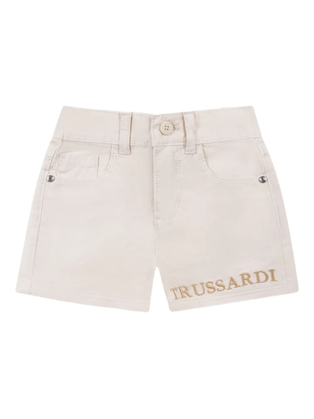 

Шорты с вышитым логотипом TRUSSARDI JUNIOR, нейтральный