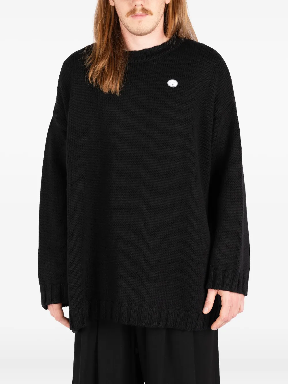 

Свитер с нашивкой-логотипом Société Anonyme, черный