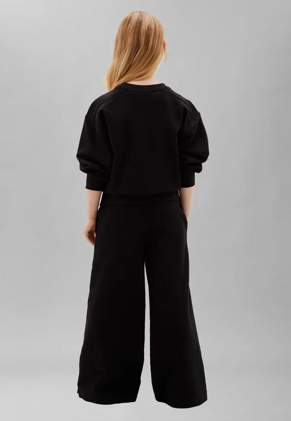 Спортивные брюки с широкими штанинами и логотипом Calvin Klein Jeans, Black — фото 3
