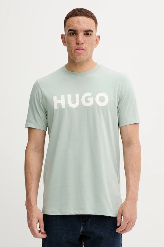 

Хлопковая футболка Hugo, зеленый