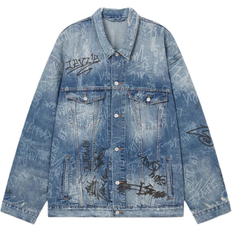 

Levis Джинсовая куртка мужская синяя, Blue