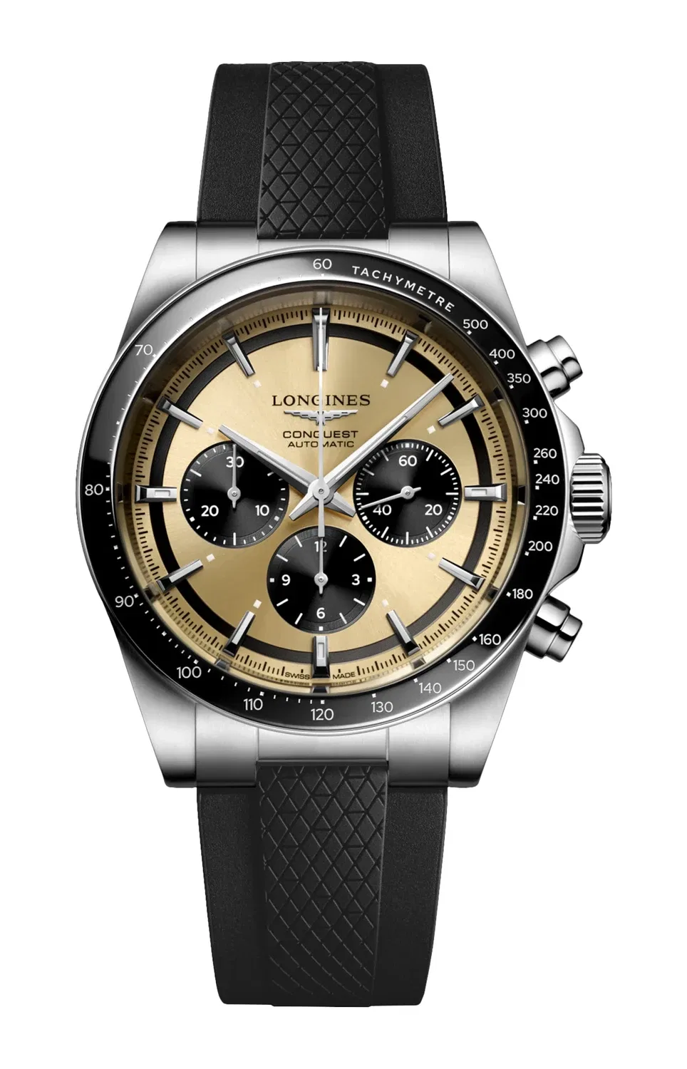 CHRONOGRAPH CONQUEST 42 ММ - L3.835.4.32.9 LONGINES, серебряный