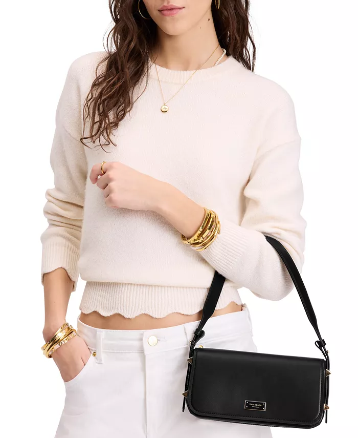 

Кожаная сумка через плечо Liv kate spade new york, черный