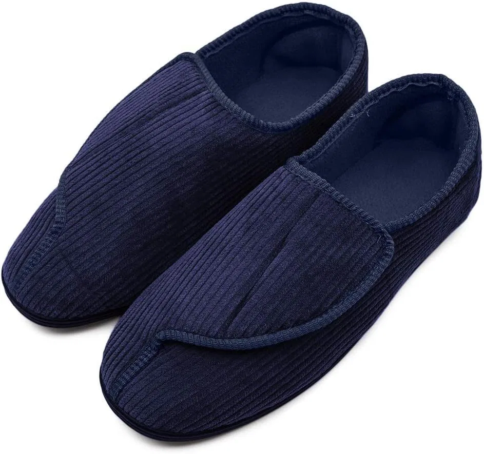 Тапочки с регулируемой застежкой, Memory Foam, Navy Blue Hotme