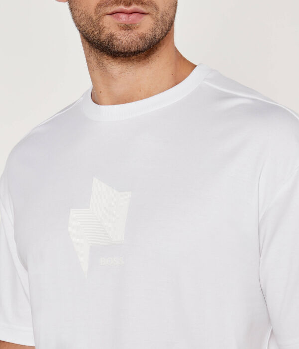 Футболка Boss Green Mirror Relaxed Fit, бежевый — фото 4