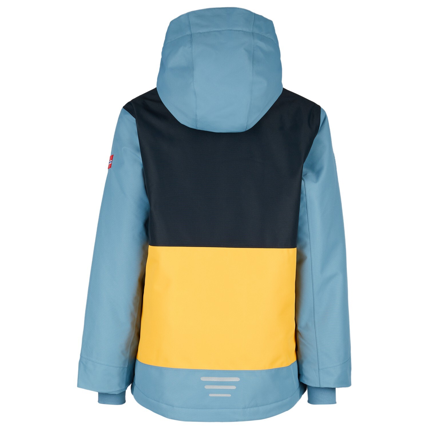 Зимняя куртка Trollkids Kid's Rauland, цвет Black/Steel Blue/Mango — фото 4