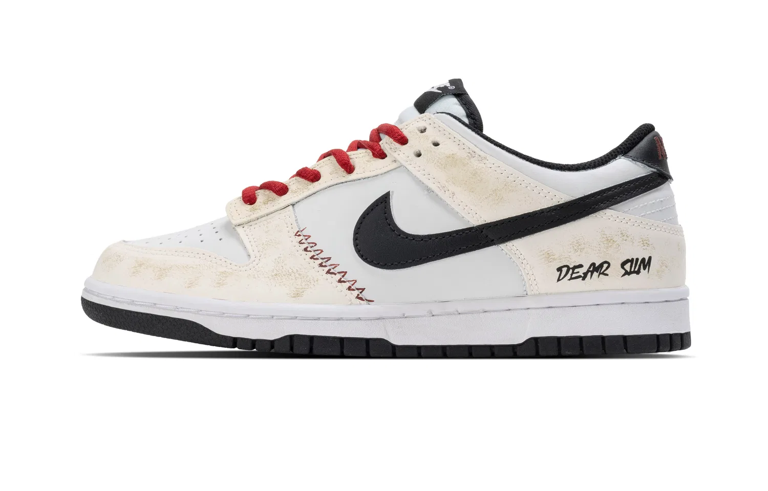 Кроссовки для скейтбординга Nike Dunk Low Leather Black Rice Box — фото 3