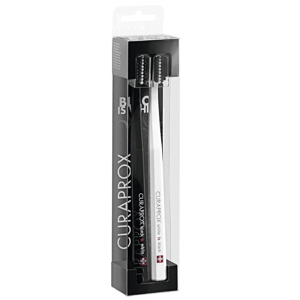 

Зубная щетка Curaprox 5460 Black Is White, 2 шт. в упаковке