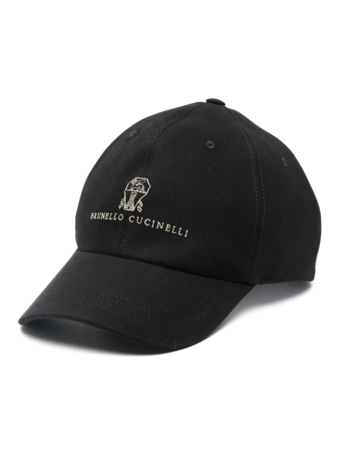 

Brunello Cucinelli кепка с вышитым логотипом, черный