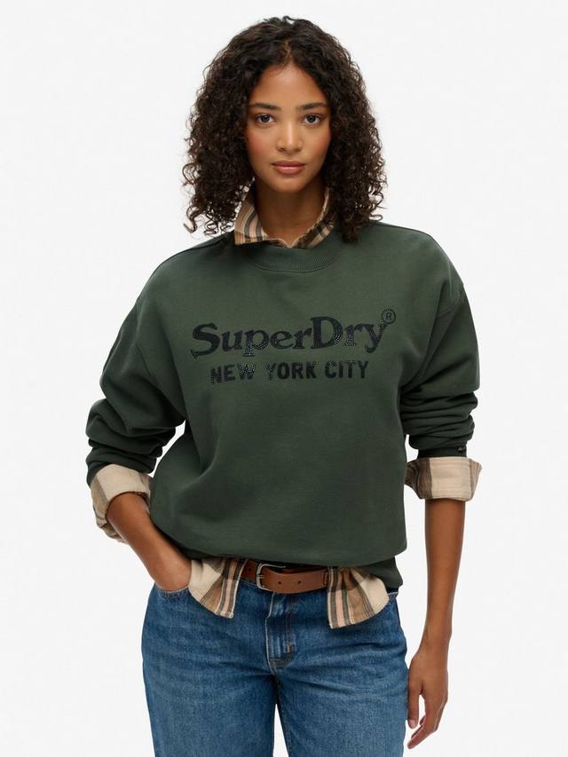 

Логотип свободный свитшот Superdry, Green