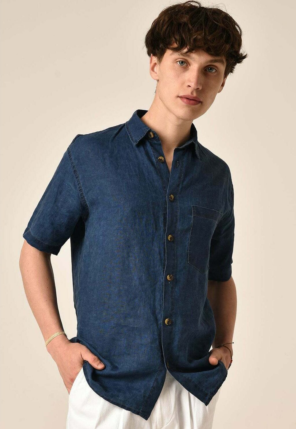 

Рубашка Short Sleeve Antioch, синяя