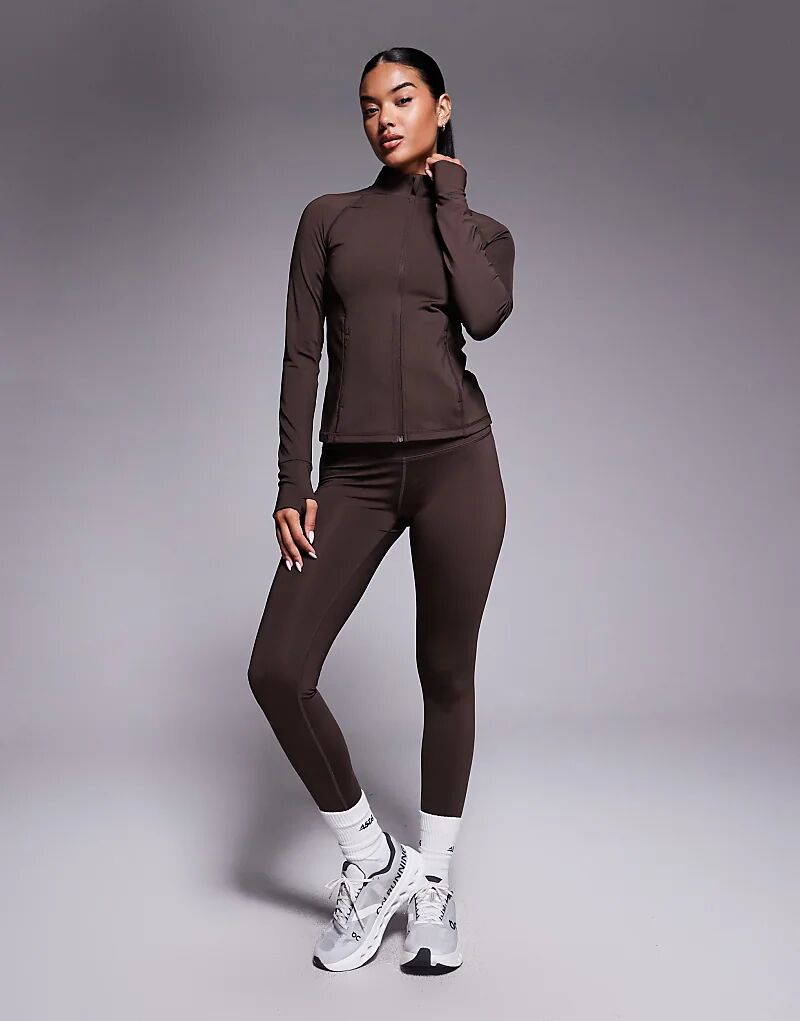 

4505 Icon Sculpting куртка на молнии с длинными рукавами в цвете «французская обжарка»