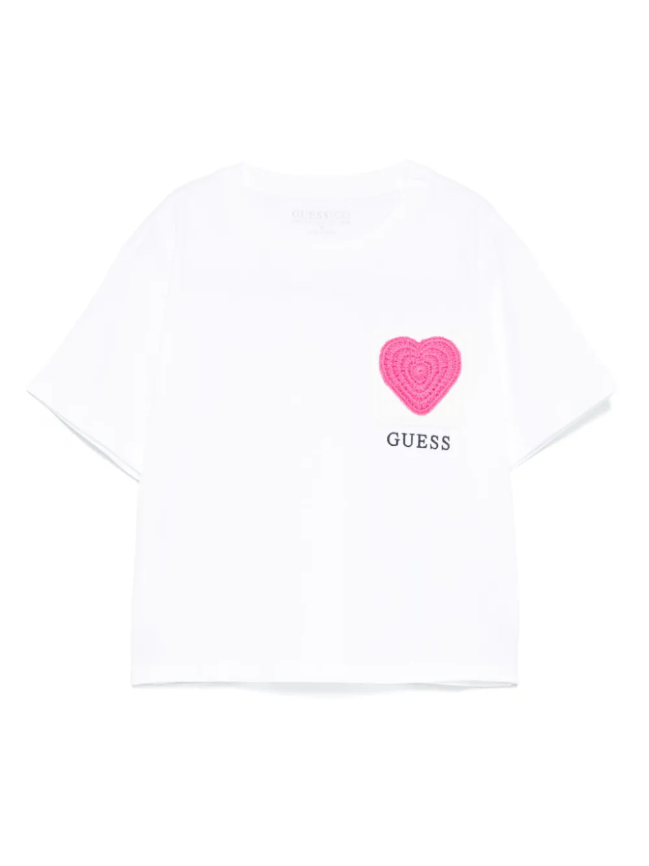 

Футболка с вышитым логотипом guess kids, белый