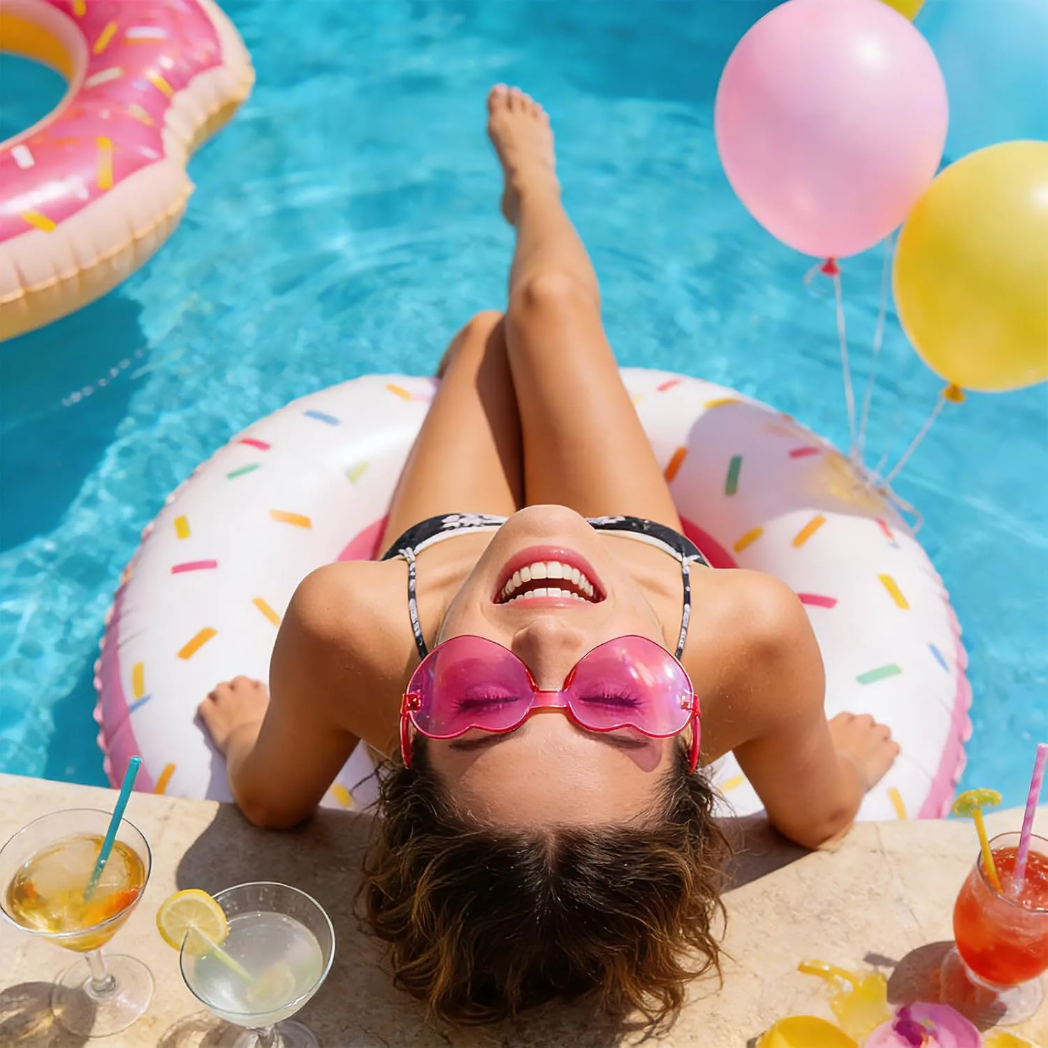 

Оптовая продажа: 50 пар солнцезащитных очков без оправы в форме сердца, забавные красочные очки для вечеринок в форме сердца для женщин и мужчин Geopty, Hotpink