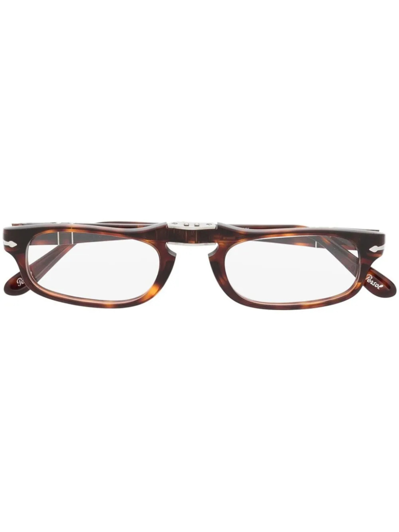 

Persol очки PO2886V в прямоугольной оправе, коричневый