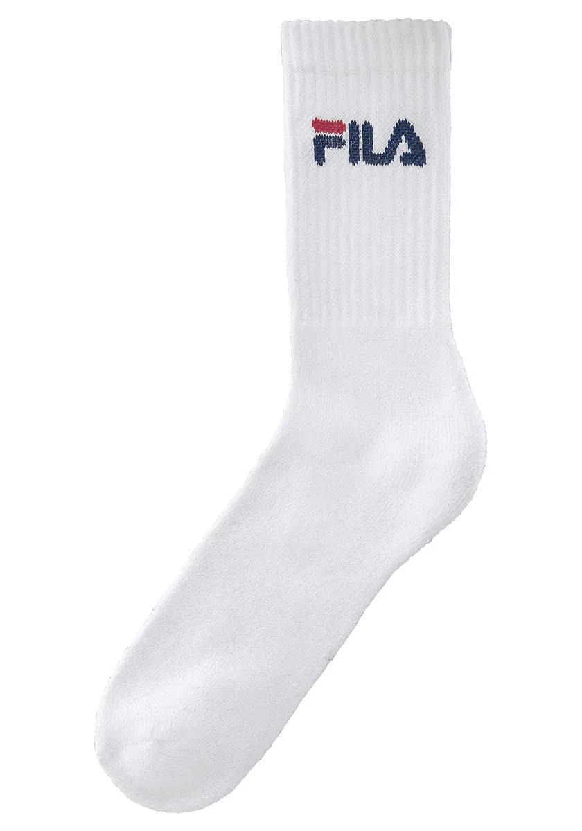 

Теннисные носки Fila (6 пар) с вязаным логотипом, белый