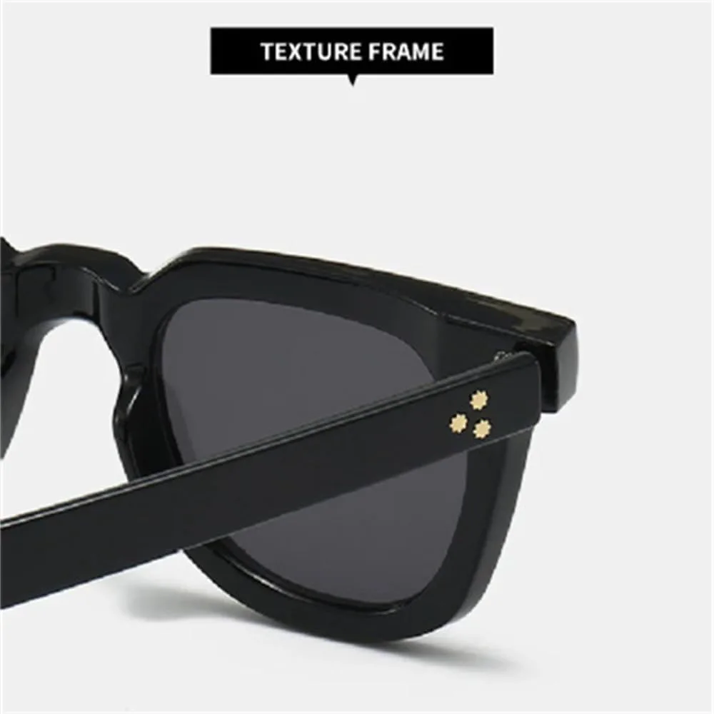 

Женские солнцезащитные очки с заклепками в стиле ретро-панк; мужские солнцезащитные очки с градиентным желтым покрытием, защита от ультрафиолета UV400 VFDHN, 8