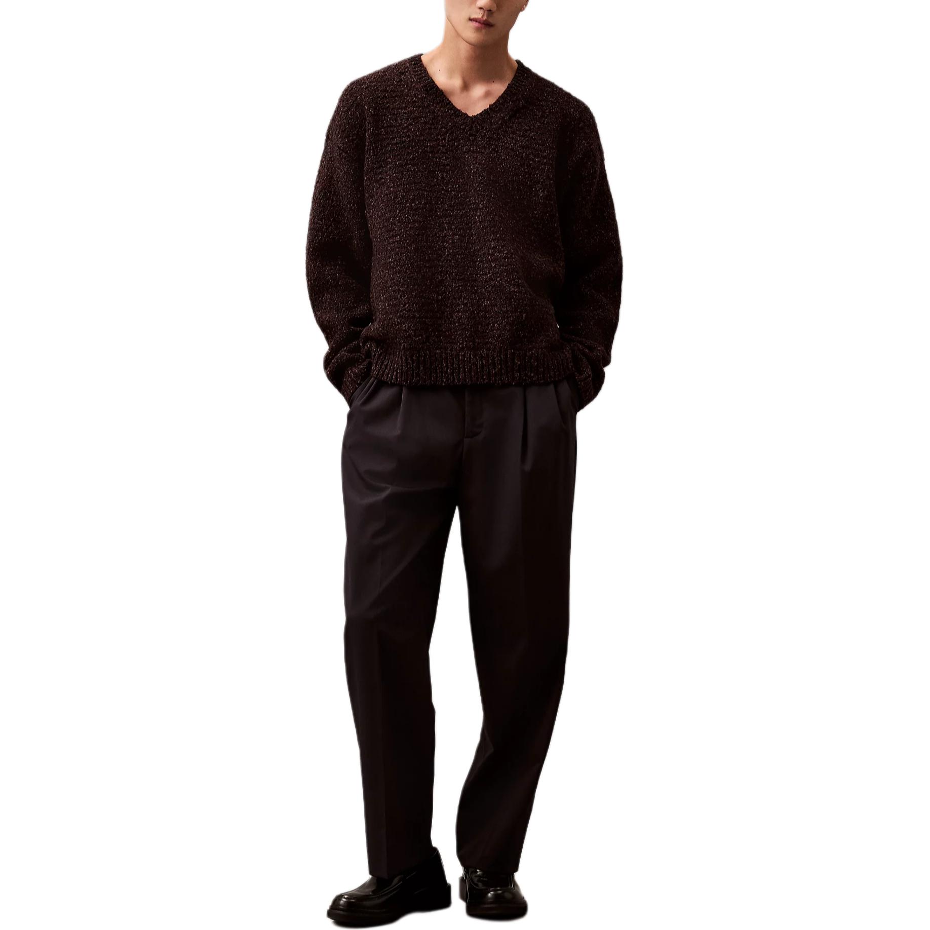 

Calvin Klein Свитер европейского образца, мужской, темно-коричневый