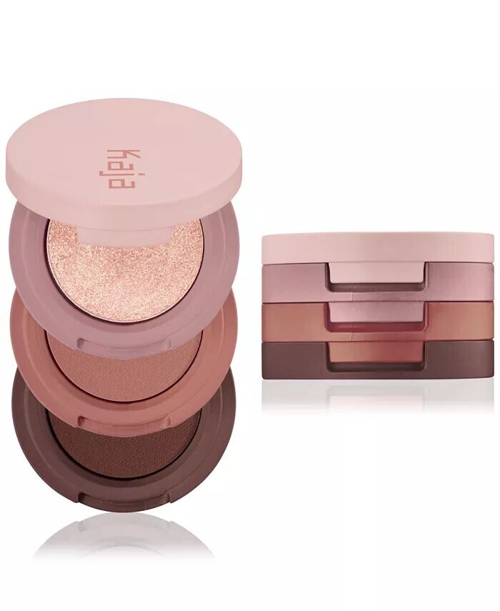 Трио теней для век Bento Bouncy Eyeshadow Kaja, цвет Forest Night — фото 4