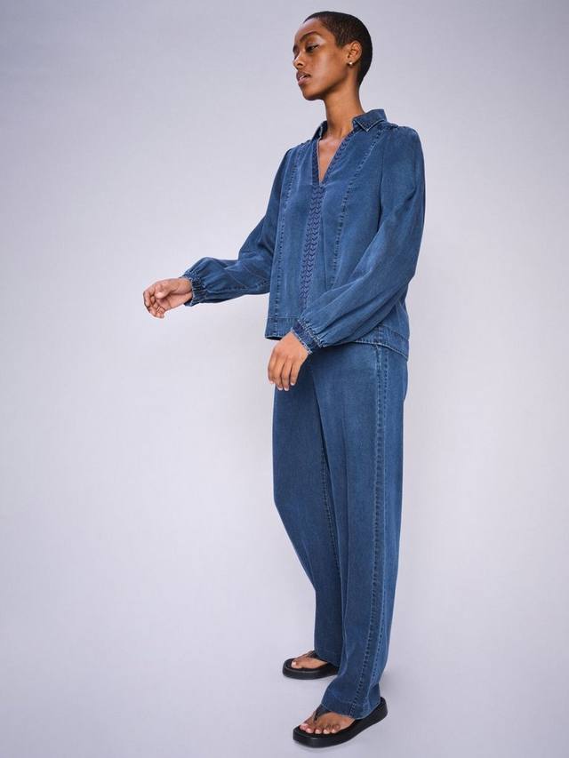 

Прямые брюки balia tenly MOS MOSH, средний синий