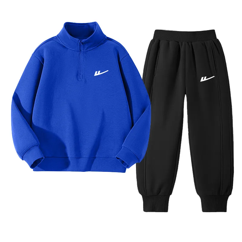 Детская повседневная спортивная водолазка WARRIOR, Colorful Blue/H White Logo K-Black/H White Logo K
