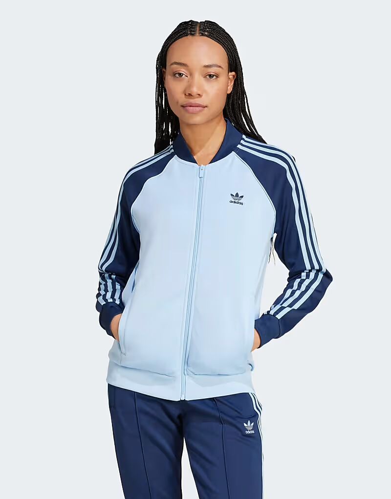 

Adidas Originals Adicolor classics sst track top в цвете clear sky