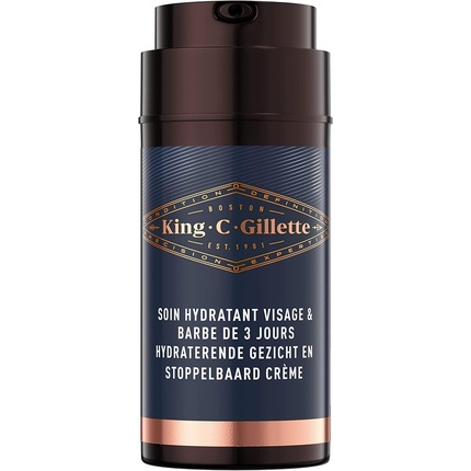 

Увлажняющий крем King C для мужчин - для лица и короткой бороды Gillette