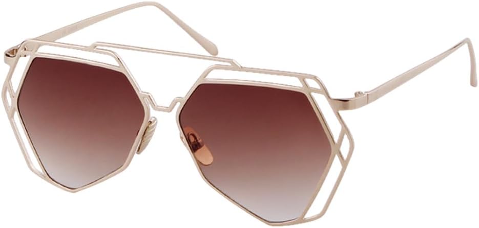 

Солнцезащитные очки неправильной формы для женщин и мужчин, металлическая оправа, полые солнцезащитные очки с зеркальными линзами, защита от УФ-излучения UV400 MTZJH, C7