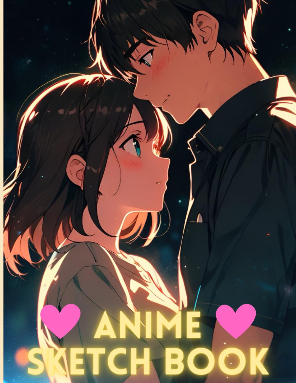 

Beautiful Love Couple Sketchbook: Beautiful Anime Couple Sketchbook Cover, 100 Blank Pages, Drawing Blank Paper Pad 8.5" x 11", Lovely Couple Sketchbook (Independently published)