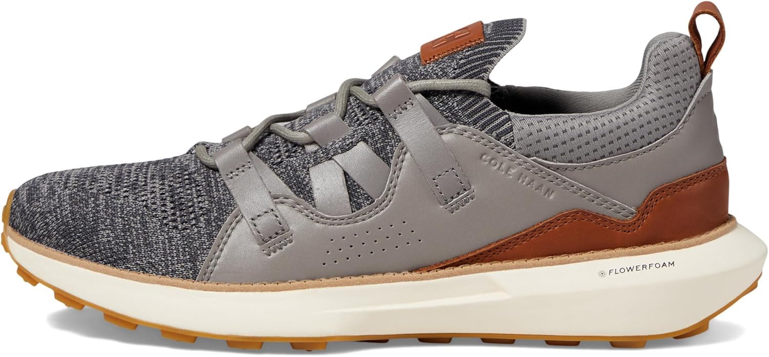 Мужские кроссовки Cole Haan Grand Motion с плетеным швом 2, слоновая кость/серый — фото 4