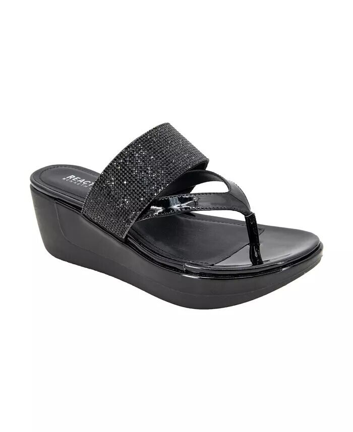 Женские босоножки на танкетке Pepea Cross Jewel Kenneth Cole Reaction, черный