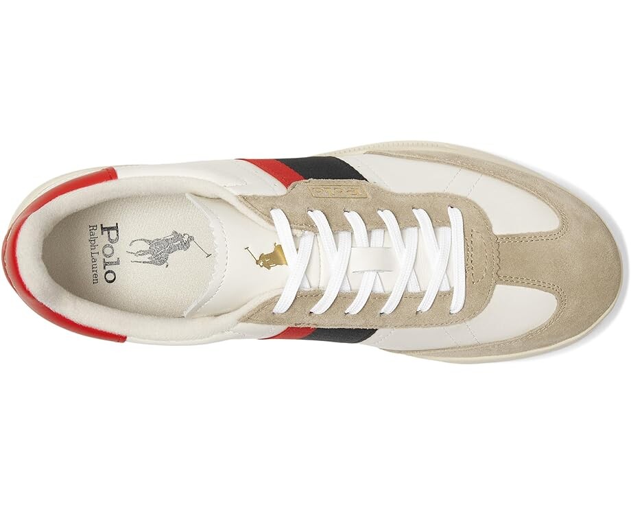 Кроссовки Polo Ralph Lauren Htr Aera, цвет Milkshake/Black/Red — фото 2