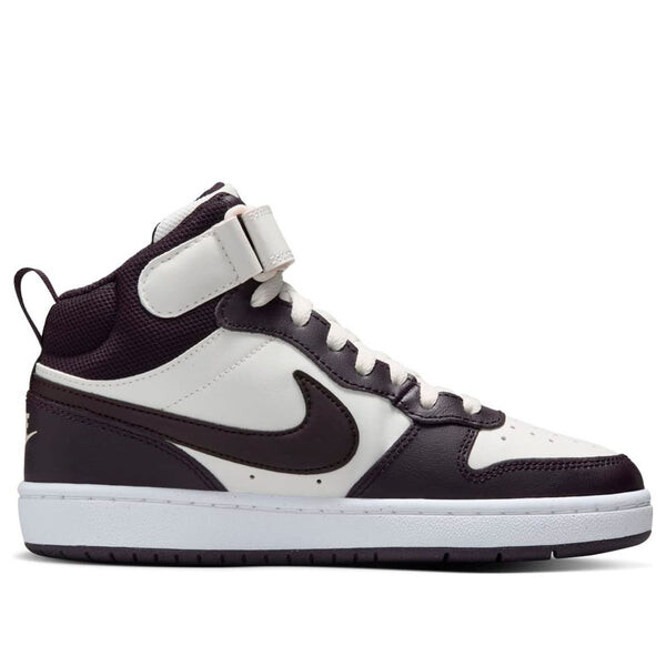 Кроссовки court borough mid 2 'white burgundy' Nike, мультиколор — фото 2