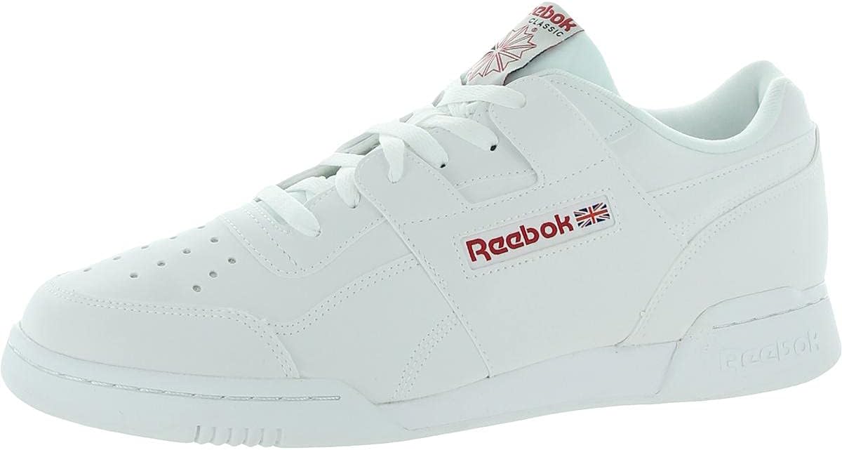 

Кроссовки Reebok Unisex-Adult Workout Plus, белый/черный/красный/серый