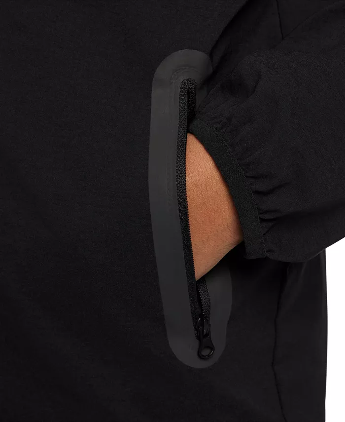 Технологичная тканая куртка для подростков Nike, черный — фото 4