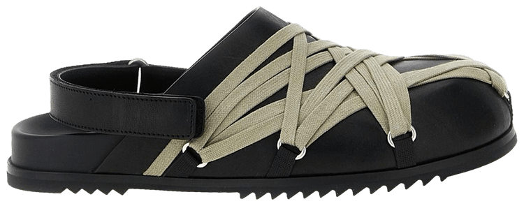 Кроссовки Rick Owens Wmns Megalaced Mule Granola 'Black', черный