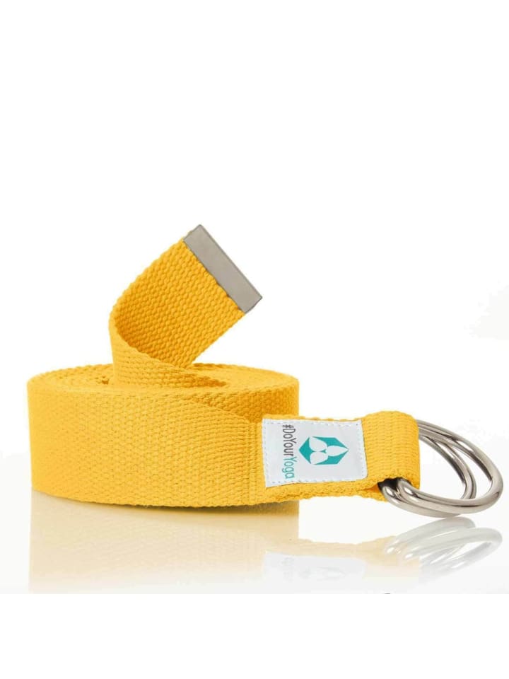 

Ремень для йоги #DoYourYoga Madira - 100% хлопок - 250 x 3,8 см - желтый Lumaland