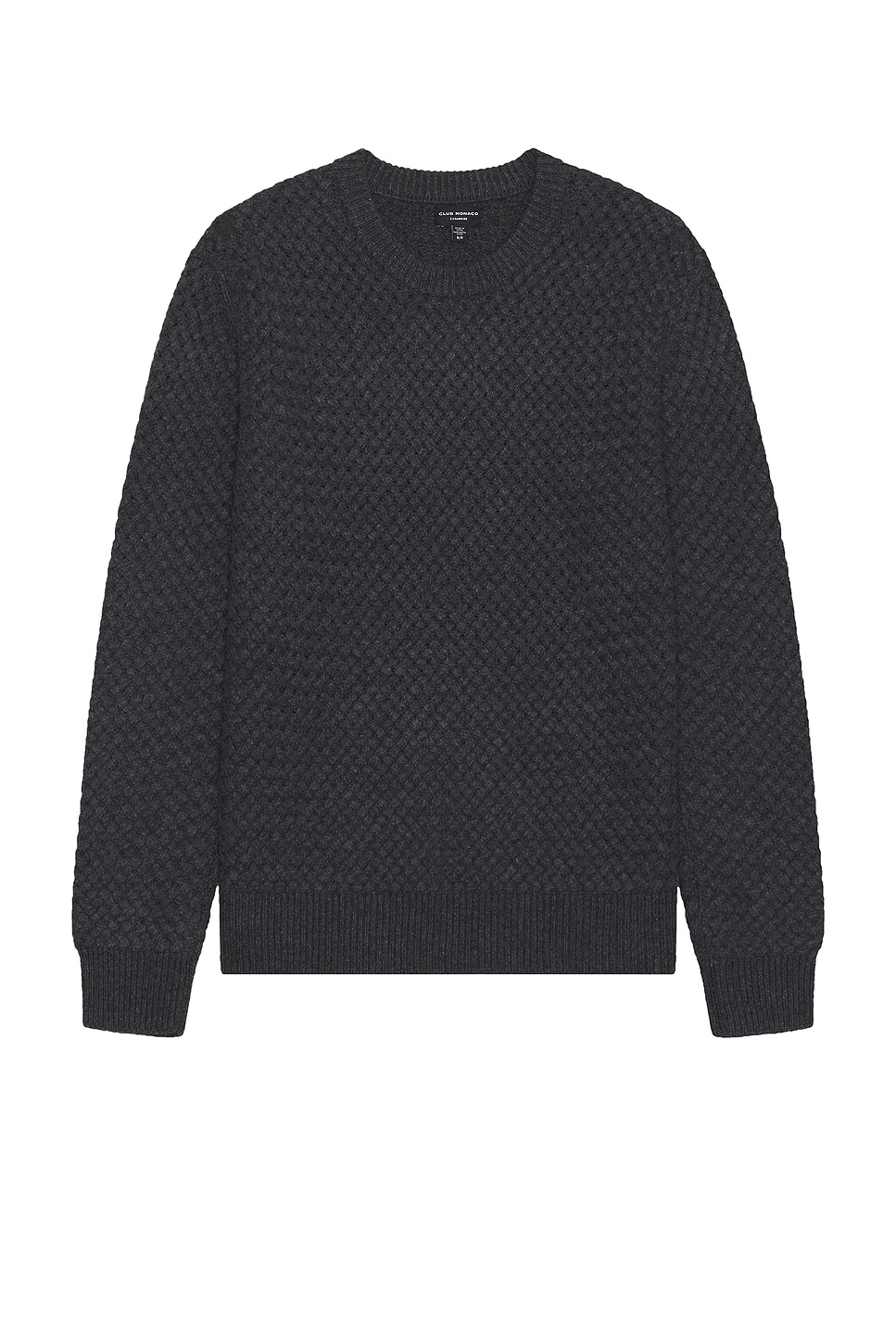 

Свитер в рубчиковую вязку Cash basketweave от Club Monaco, charcoal