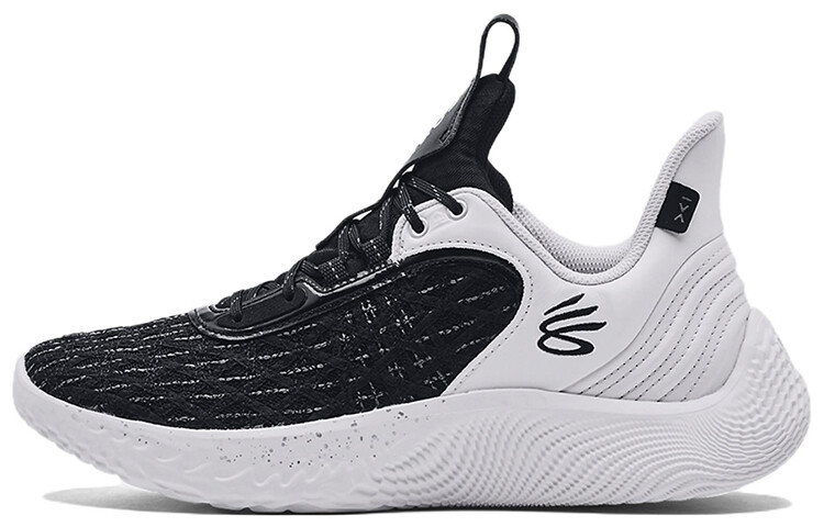 

Баскетбольные кроссовки Curry 9 унисекс с низким верхом, черные/белые Under Armour
