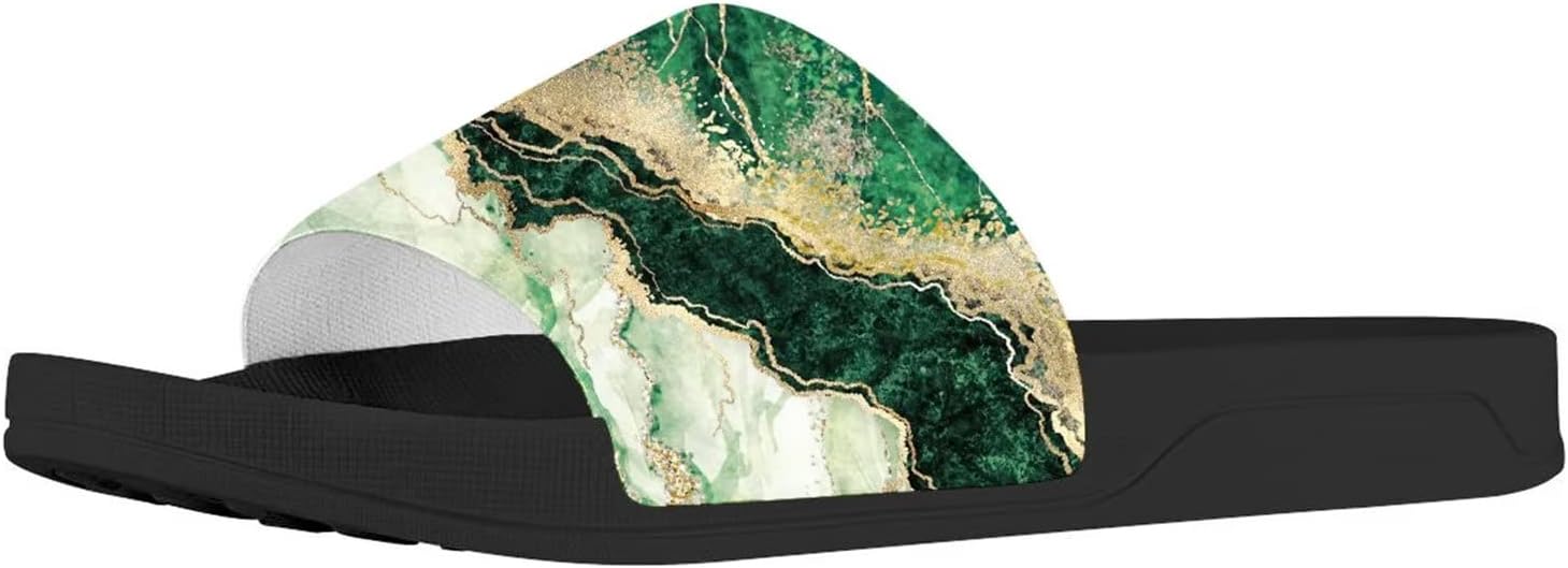 

Сланцы Forchrinse с леопардовым и гепардовым принтом для мужчин и женщин, нескользящие домашние и душевые тапочки, спортивные легкие сандалии, зеленый