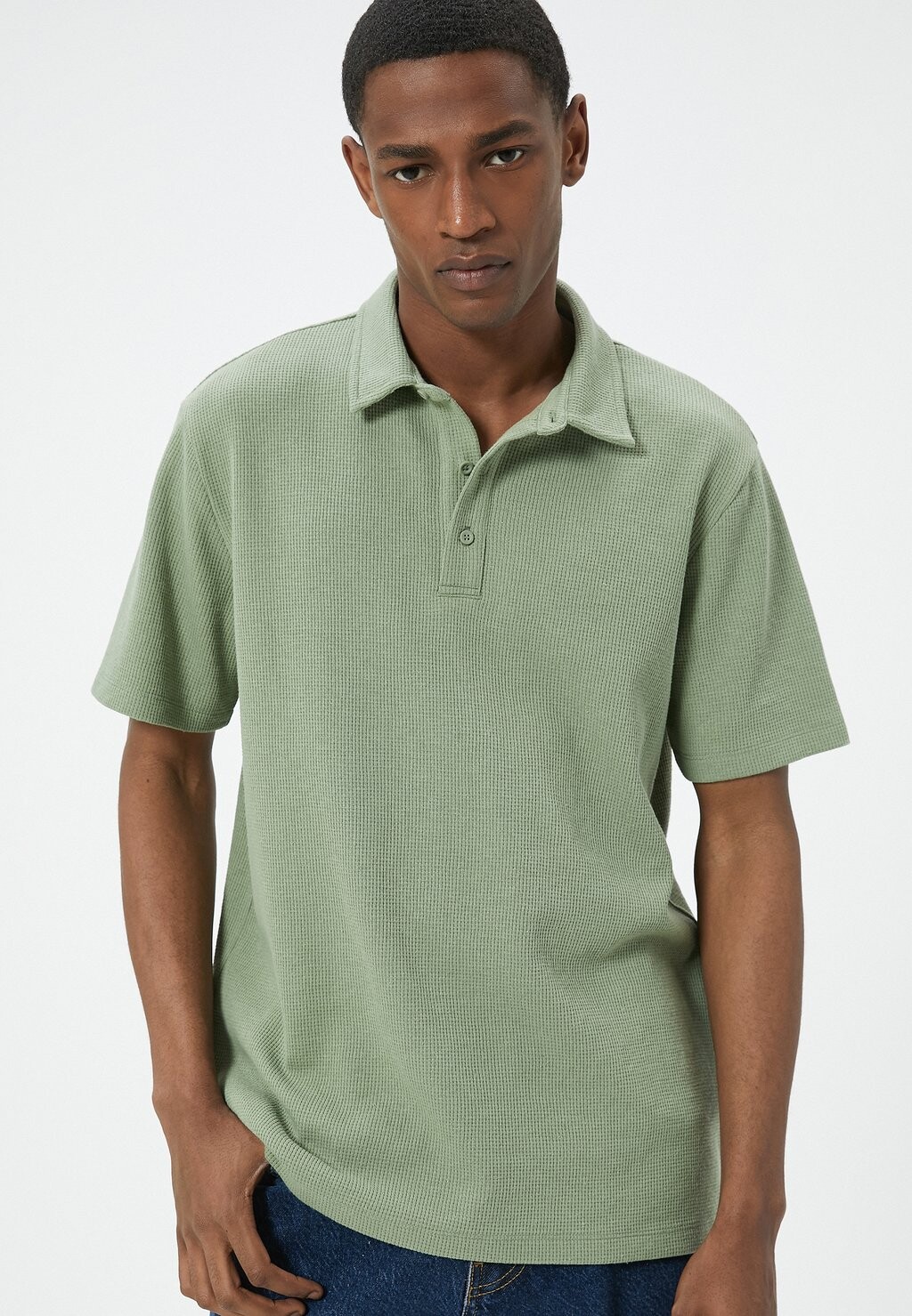 

Рубашка поло SHORT SLEEVE TEXTURED Koton, зеленый