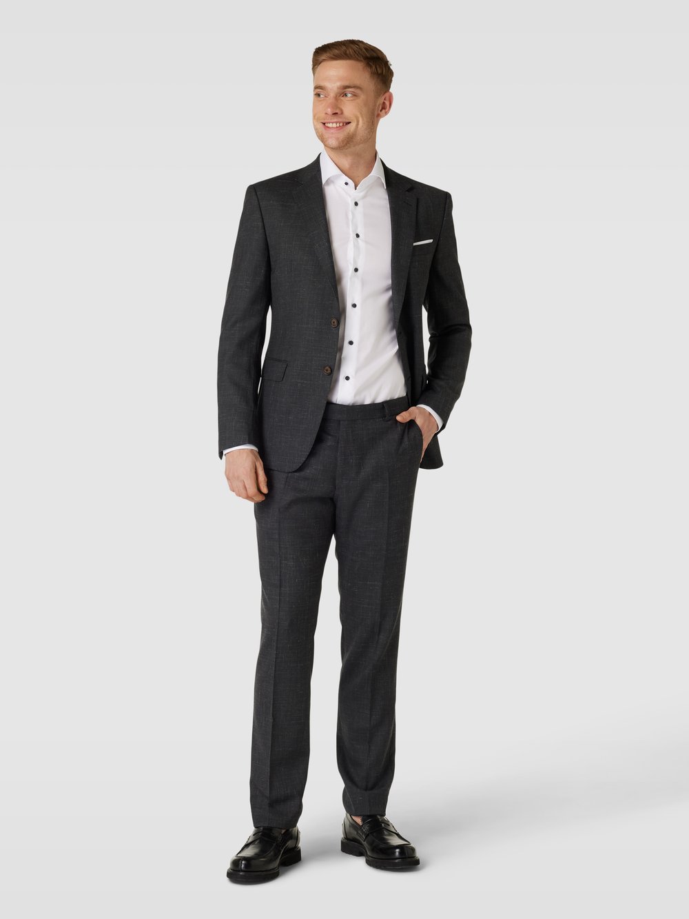 

Узкие брюки из меланжевого костюма, модель «Блэр» JOOP! Collection, антрацит