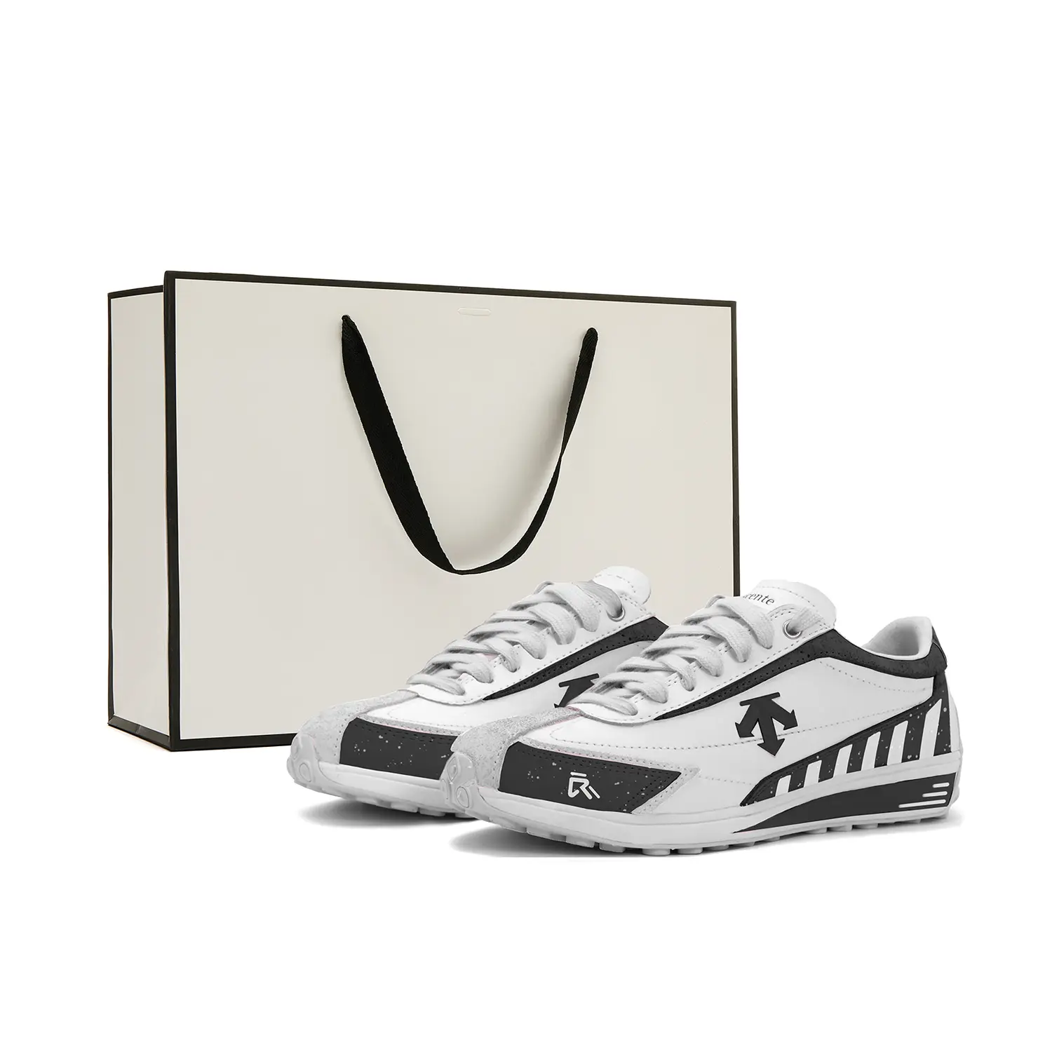 

Cron Racer износостойкие и легкие скейтборд кроссовки Unisex DESCENTE, черный/белый