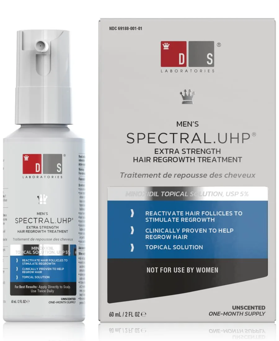 DS Laboratories Spectral.UHP Сверхсильное средство для роста волос для мужчин с миноксидилом 5%, 60 мл