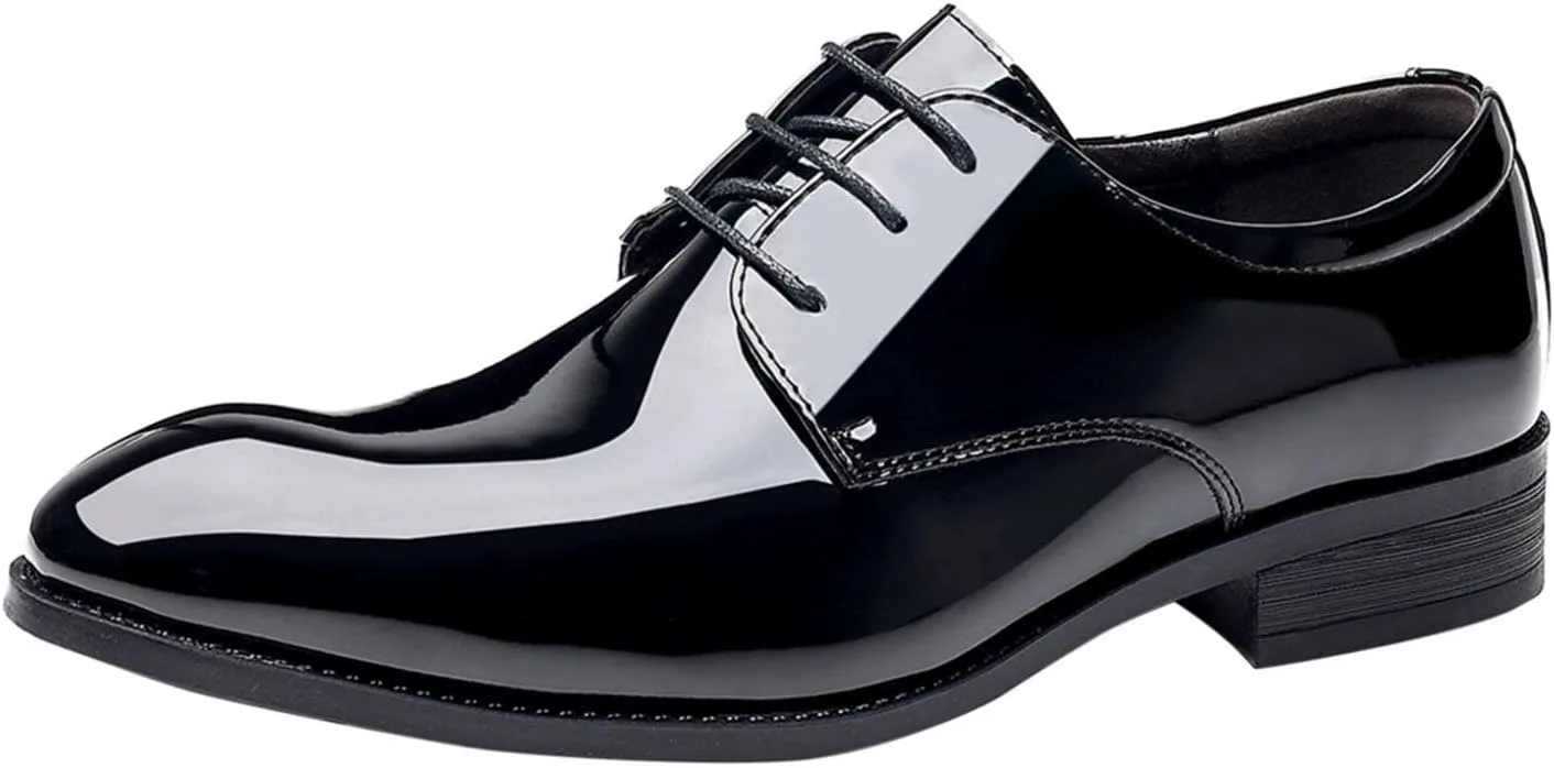 

Мужские туфли-оксфорды Hbeylia на шнуровке, низкий каблук, классический стиль, модные, из искусственной кожи, для смокинга, с заостренным носком, деловые туфли для работы в офисе, свадеб и вечеринок Name ‎Hbeylia