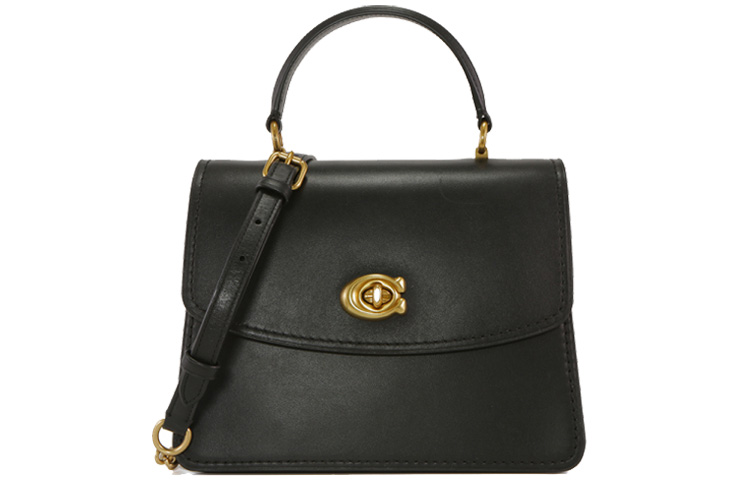 

COACH Сумка Паркер из телячьей кожи Женская наплечная через плечо на пояс черная