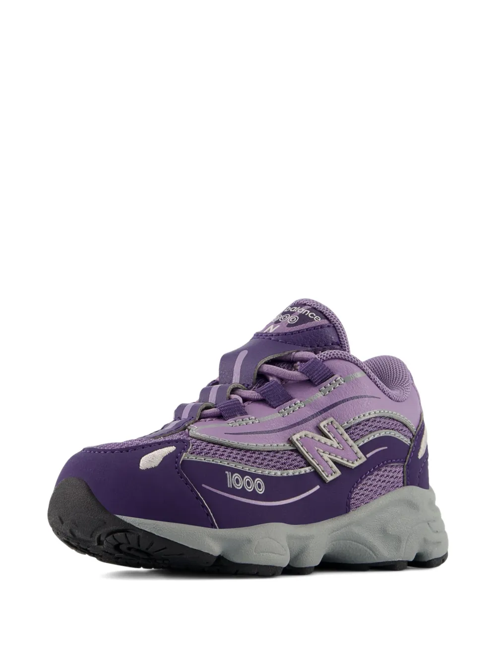 Кроссовки 1000 с эластичной шнуровкой New Balance Kids, фиолетовый — фото 3
