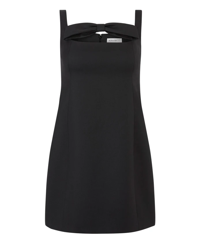 

Мини-Платье с квадратным вырезом Nina Ricci, черный